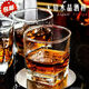 Bofu Lemeiya Whisky Bier Weinglas Set, vier quadratische Weinglas drei oder zwei Weißweingläser Haushaltskristallglas vier Stücke 200 ml-13845
