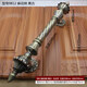 Yonghuan European antique bronze wooden door big handle villa double door retro door hand handle apartment hotel open-mounted big handle 9889 Honggu - total length 420mm