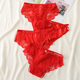 Wen Nian, women's zodiac year red shorts, women's underwear without traces, big red wedding DX702 red L Recommended 120-140Jin [Jin equals 0.5 kg]