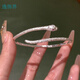 Mobius Ring auf der außer Kontrolle geratenen Prinzessin Bow Bell Armband Frauen Eröffnung Verstellbares Best Freundes Armband Temperament Schmuck M1479 [Doppelringsegen -Armband 1 Paket]