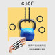 CUQI bold, high-elasticity, high-elasticity, durable ponytail, seamless rubber band for hair, simple hair tie, black temperament hair tie, does not collapse and does not damage hair, 6 pieces