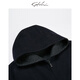 Sachi Satchi Herrenbekleidung Mall gleicher Männermantel Herbst und Winter Neue Pure Woll Business Kapuze warme Jacke Männer 88ulb8 Schwarz Grau 50