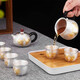 
Lanting Ziyuan Silver Pot Sterling Silver Handmade S999 Tea Set Set Complete Set of Boiling Kettle Tea Pots Fair Cups Kung Fu Tea Set Tea Ceremony High-end Gift Box 9-piece Set 1396g Sterling Silver 999+ Test Certificate