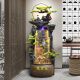 Botianxuan Fengshui Wheel Crown Topfstockfließung Wasser und Geld Ornamente Firma Büro High Mountain Circulation Wasser Landschaft Fischtank Dekoration 9928 Kleine 47*36*111 cm