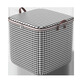Beiyipin Houndstooth Storage Box for Clothes and Quilt Storage for Household Waterproof, Dustproof and Moisture-proof Extra Large Moving Packing 110L (50*40*50CM)