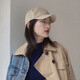 Wine Style Senior Short Brim Hat Men's Trendy Spring and Autumn Baseball Cap Summer Fashion Versatile Solid Color Peaked Hat Women's Anti-BQM-1946 Khaki M Unisex (55-60c) Adjustable