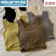 Biknik yoga vest for women with breast pads, long vest with breast pads for women, thickened brushed no-wear bra, small ++gray+ M ++M size suitable for 70-100Jin Jin is equal to 0.5 kg +
