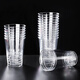 Baijie disposable cup 200ml*50 pieces thickened aviation cup straight cup transparent drinking cup hard plastic cup