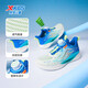 XTEP (XTEP) Children's Hydrogen Wind 5.0 Small Mark Multi-Color Breathable Knob Button Light Running Shoes Sail White/Prussian Blue 36