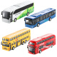 Doudouxiang 2801 children's toy car set alloy pull-back baby toddler bus play house girl simulation car model bus boy Children's Day gift gift box 4 pieces