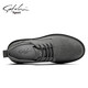 SATCHI men's shoes autumn and winter new business casual shoes fashionable British sneakers men's low-cut lace-up shoes for men gray 40 (250mm) leather shoe size