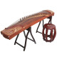 
Dunhuang brand Dunhuang Guzheng 694L mahogany series shell carving performance grade examination Guzheng musical instrument Shanghai folk musical instrument factory 694K peacock pattern (full set of accessories)