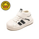 G.DUCKKIDS baby shoes winter soft sole toddler shoes 01-2 years old girls baby cotton shoes men plus velvet thickened warm shoes plus velvet beige inner length 12.5cm size 17