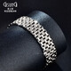 GsunG Pt950 platinum bracelet Italian craft white gold double-sided craft watch chain PSL029 needs to be customized Calculated based on the gold price of the day