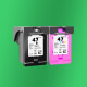 
Lingyin HP 47 ink cartridges are suitable for desktopjet4877 4826 4825 4828 4829 4800 printer [Fill ink] HP 47 ink cartridges four-color ink