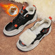 
Mountain Flower Creek [optional with velvet] Men's shoes for autumn and winter new cotton shoes for sports and casual running thick soles and versatile dad's trendy shoes for black orange plus velvet [regular version]-2601m 39