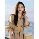 MODX Hong Kong gabardina para mujeres Mid-longitud de longitud 2024 Spring New Lapa Fashion Flowki British Style British Gabacha de alta gama S Peso 106-116