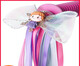 OEING children's Elsa ice and snow girl stroller tassel ribbon streamer decoration bicycle scooter handle tassel cloth strip Elsa ribbon handle needs to have a hole to install