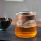 防烫杯套隔热套耐热加厚杯圈茶具配件日式公道杯手持祥云木保护套 棕色防烫套6630款 加厚
