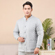 Cotton chant men's pure cotton handmade winter cotton jacket, thickened and warm, close-fitting adult home coat cotton clothes, navy blue L size recommended weight 95-115 Jin Jin equals 0.5 kg