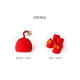 Chuanlexing (CHUANLEXING) baby clothes 100 days baby winter jumpsuit men and women 100 days banquet 100 days photo gift set lucky balloon 100 days hot stamping - autumn and winter thin cotton + hats and socks 59cm (9-12Jin Jin is equal to 0.5kg /0-3 months)