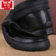 Duoxian Duoxuan Plus Fett Plus Größe Herrenschuhe Weitfuß Big Fuß Schuhe Fette Schuhe Casual Leder Schuhe Herren Leder Sommer atmungsaktives weiches Sohle Medium 3893 Brown plus Velvet 37