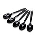 Shenfu disposable single package thickened gray long-handled plastic spoon rice spoon dessert spoon western tableware table spoon single package 100 large golden turtle spoon