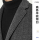 杉杉【羊毛加厚】西服男春秋新款商务休闲上衣垂感易打理西装外套男 灰格 48 175/92A