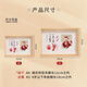 Catch Zhoulong baby's one-month-old hand and foot prints for 100 days of lanugo souvenir, one-year-old hand and foot prints for baby's 100 days photo frame with umbilical cord prints, full of joy, customized photos