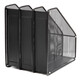 Rack de archivos de caja de la revista Lixin Metal Sanlian 9197 Rack de archivos de barra de archivos de hierro de tres etapas