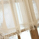 Xiong jiujiu rideau de fenêtre demi-rideau rideau rideau en dentelle rideau rideau de tige de style américain rideau rideau à poussière rideau rideau rideau semi-bloquant et installation sans trou unique 130 largeur * 90 hauteur (pas de tige)