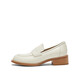 
The same style as Dong Jie in Toffee Spring New Toffee Cowhide Loafers Small Leather Shoes for Women 15906AA4 Beige 34