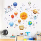54 Autocollants d'astronautes spatiaux. Space Astronaut Stickergarten Stickers La planète et le soleil. Errant l'univers 9276.