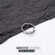 QMXD Roman six-pointed star ring men's trendy open men's single ring student index finger ring personalized tail ring versatile couple ring