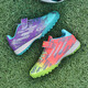 Feelaces Kinderfußballschuhe gebrochene Nägel für Männer und Frauen Falcon Messi Student Trainingschuhe für Kinder tf künstliche Gras -Turnschuhe 6195 Mandarin Duck Orange Green gebrochene Nägel 38 [Socken + Ballbeutel + Schutzbrett]