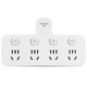 Delipow power strip, one-to-four multi-function socket, sub-control switch/socket converter/power strip/wireless plug