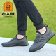 Old man's head (laorentou) mesh shoes men's 2025 spring and summer new style breathable flying mesh shoes sports running shoes thick sole old Beijing cloth shoes men 15619 gray four-season model 37