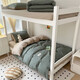SOMERELLE Four-piece set of cotton colored woven cotton three-piece set student single double quilt cover bedding set 40 pieces green khaki sheets (quilt cover 200*230cm)
