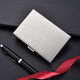 Jingjia stainless steel card holder anti-theft brushed metal card holder for men and women anti-degaussing card box driver's license small card holder anti-theft brushed silver brushed 6 card slots