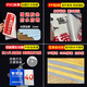 Mengqingcheng construction site warning sign safety sign construction site safety warning sign sign sign sign self-adhesive production construction package (pp adhesive) 40x50cm