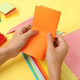 Tianzhang (TANGO) Handmade origami DIY colored paper 65*65mm/Children's student handmade paper cutting little star thousand paper crane kindergarten early education supplies Spring Festival origami 400 sheets/10 colors 70g