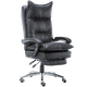 Study boss chair, leather office reclining massage computer chair, home swivel chair, gaming chair, female anchor chair, cowhide, seven-point massage, footrest, color notes, aluminum alloy feet, rotating lifting armrests