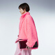 
JNBY/Jiangnan cloth autumn and winter imitation fur women plush imitation lamb fur loose stand collar long sleeve casual style 5NAA14380 620/Sakura Pink M