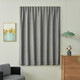 Rongtao rental house sunshade without punching Velcro adhesive short curtain fabric light-blocking small window curtain 1.2 meters wide * 1.5 meters high one piece