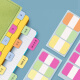 3M Post-it Notas nota/nota nota pegatinas/notas de notas/etiquetas de instrucciones extraídas de etiquetas gruesas suministros de oficina suministros escolares de papelería azul set 686-db
