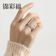 Jincaifu pt950 platinum Möbius ring for women, simple and cold style, niche design, platinum gift ring for girlfriend, platinum Möbius ring, about 3g