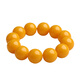 Colorful Lotus Beeswax Bracelet Men's and Women's Amber Chicken Oil Single Circle Buddha Bead Bracelet 14mm Beeswax Single Circle Bracelet