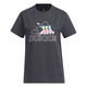 阿迪达斯 （adidas）短袖T恤女装2025夏季半袖印花Logo运动服卡通熊猫图案休闲圆领衫 IP3937深灰 S 推荐85-110斤
