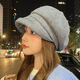 
Jimmy Leaf Korean autumn and winter new wool curly octagonal hat British retro style versatile casual beret fashion hat women new curly octagonal hat Beige One size M (56-58cm)