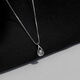 CHOMEL KINSEY sterling silver water drop necklace for women, small design, daily commuting style, high-end clavicle chain, birthday gift for women, zircon water drop necklace - whole body S925 silver